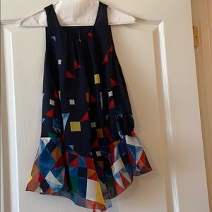 Joey from Nordstrom sleeveless watercolor top